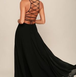 Black Strappy Maxi Dress